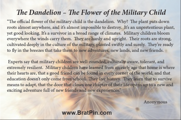 Official Flower of the Military Child